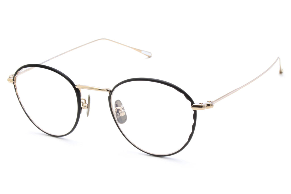 Yuichi Toyama - Abby (U-117) Eyeglasses White Gold/Black