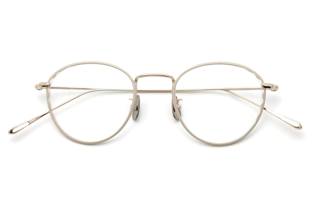 Yuichi Toyama - Abby (U-117) Eyeglasses White Gold/Beige