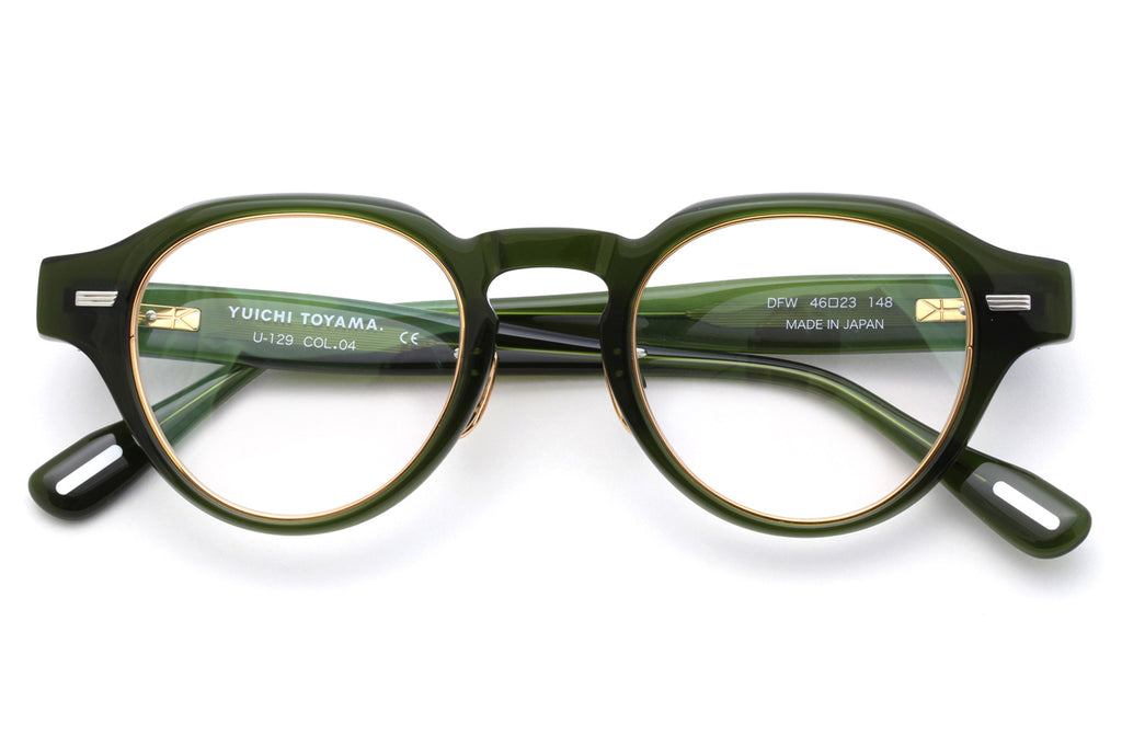 Yuichi Toyama - DFW (U-129) Eyeglasses Dark Green/Gold