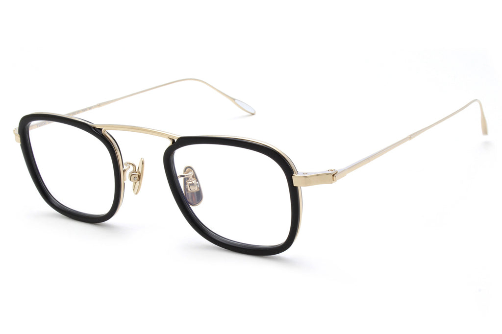 Yuichi Toyama - F.Walter (U-130) Eyeglasses White Gold/Black