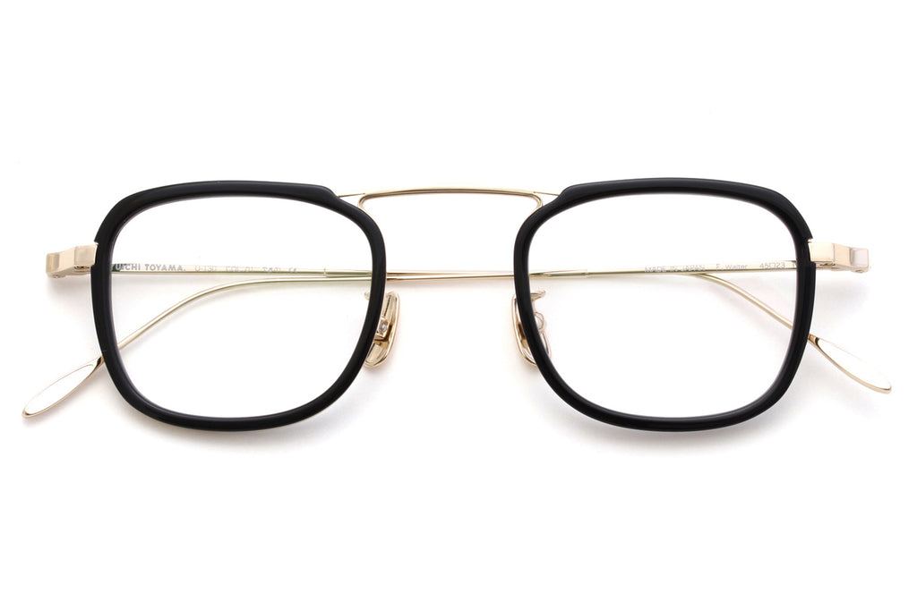 Yuichi Toyama - F.Walter (U-130) Eyeglasses White Gold/Black