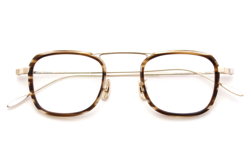 Yuichi Toyama - F.Walter (U-130) Eyeglasses White Gold/Brown Sasa