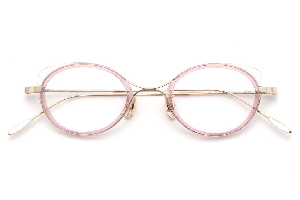 Yuichi Toyama - F.Wassily (U-112) Eyeglasses White Gold/Clear Pink