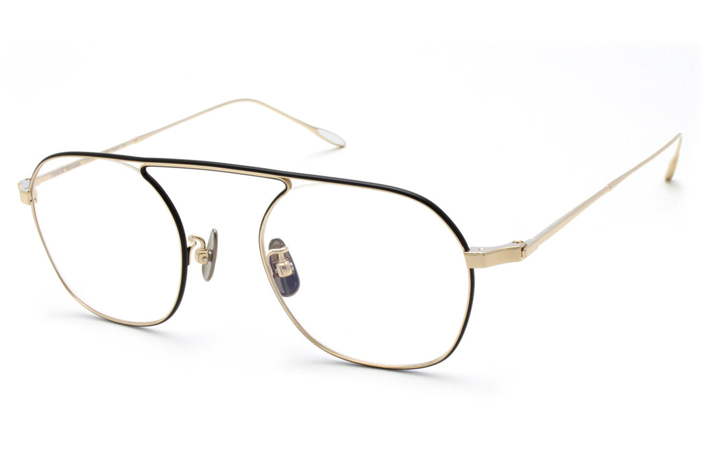 Yuichi Toyama - Gropius (U-116) Eyeglasses White Gold/Black