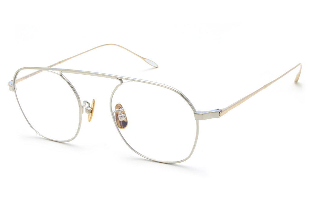 Yuichi Toyama - Gropius (U-116) Eyeglasses Silver/White Gold