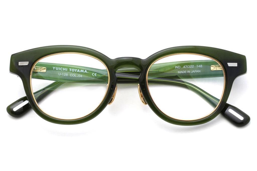 Yuichi Toyama - IND (U-128) Eyeglasses Dark Green/Gold