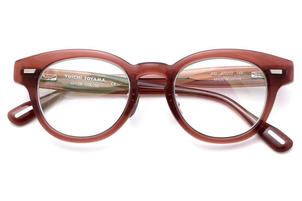 Yuichi Toyama - IND (U-128) Eyeglasses Red Brown/Silver