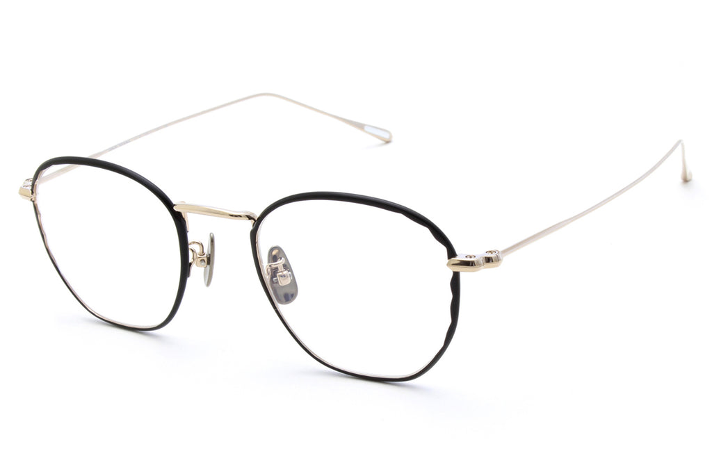 Yuichi Toyama - Telly (U-118) Eyeglasses White Gold/Black