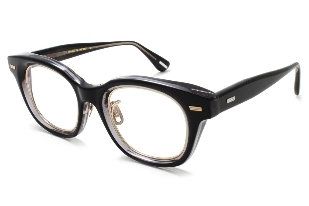 Yuichi Toyama : 5 - Diablo Eyeglasses Black+Clear/White Gold