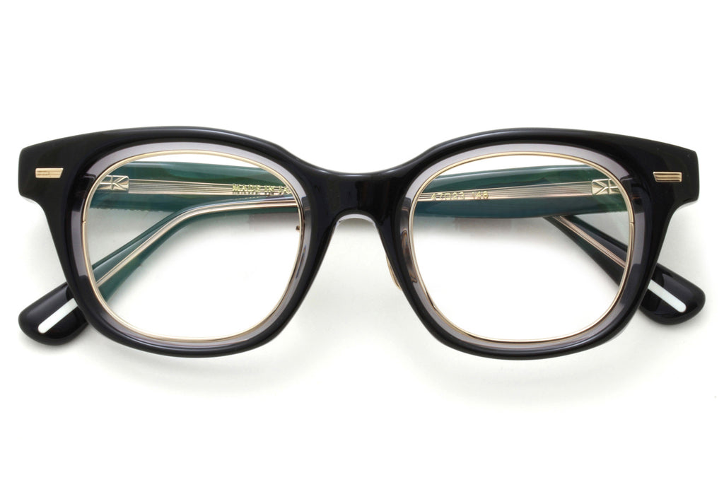 Yuichi Toyama : 5 - Diablo Eyeglasses Black+Clear/White Gold