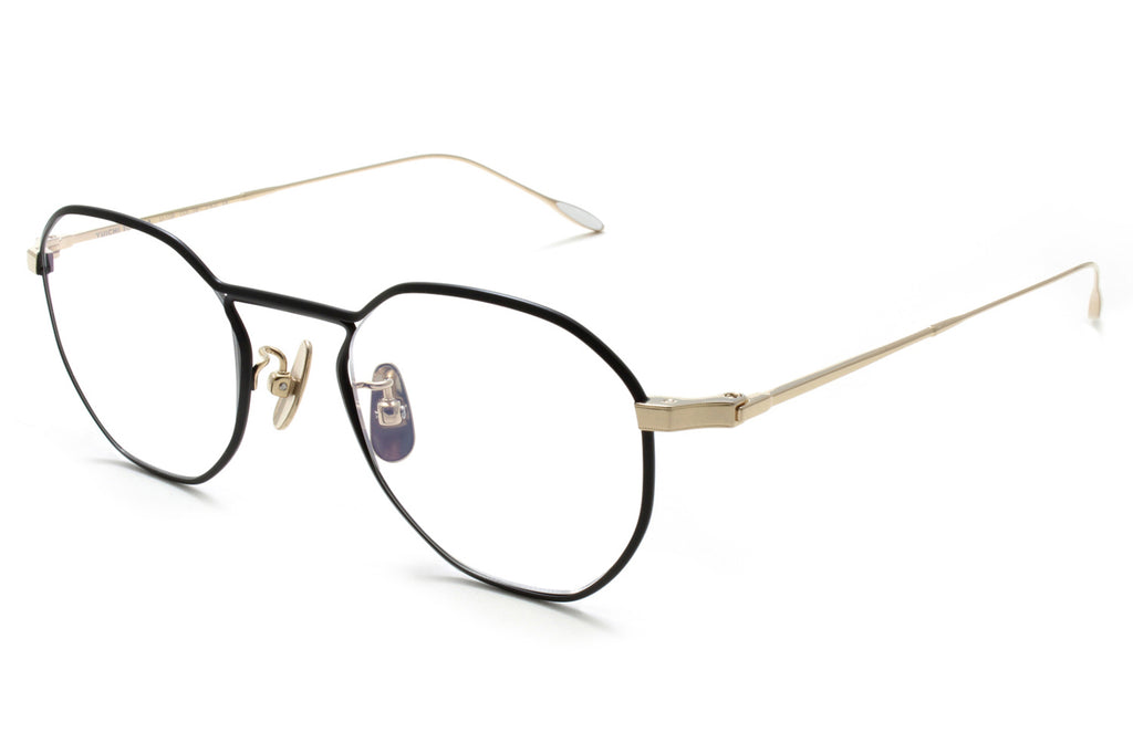 Yuichi Toyama - Herbert (U-108) Eyeglasses Black/White Gold