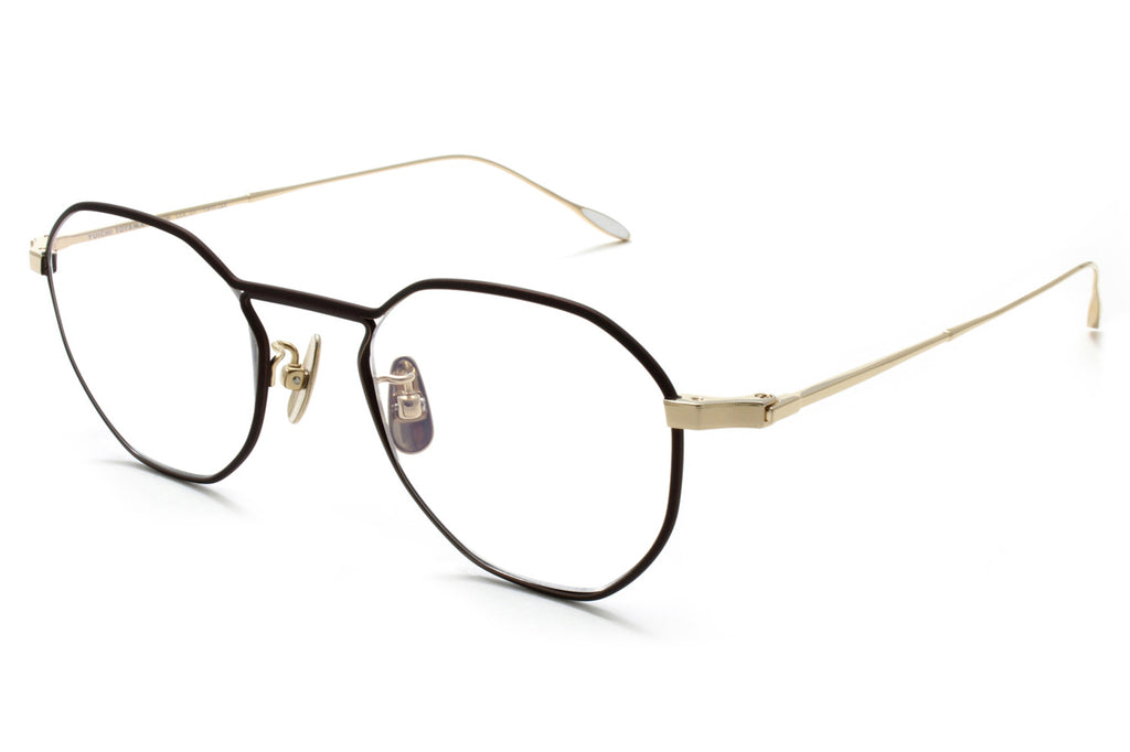 Yuichi Toyama - Herbert (U-108) Eyeglasses Brown/White Gold