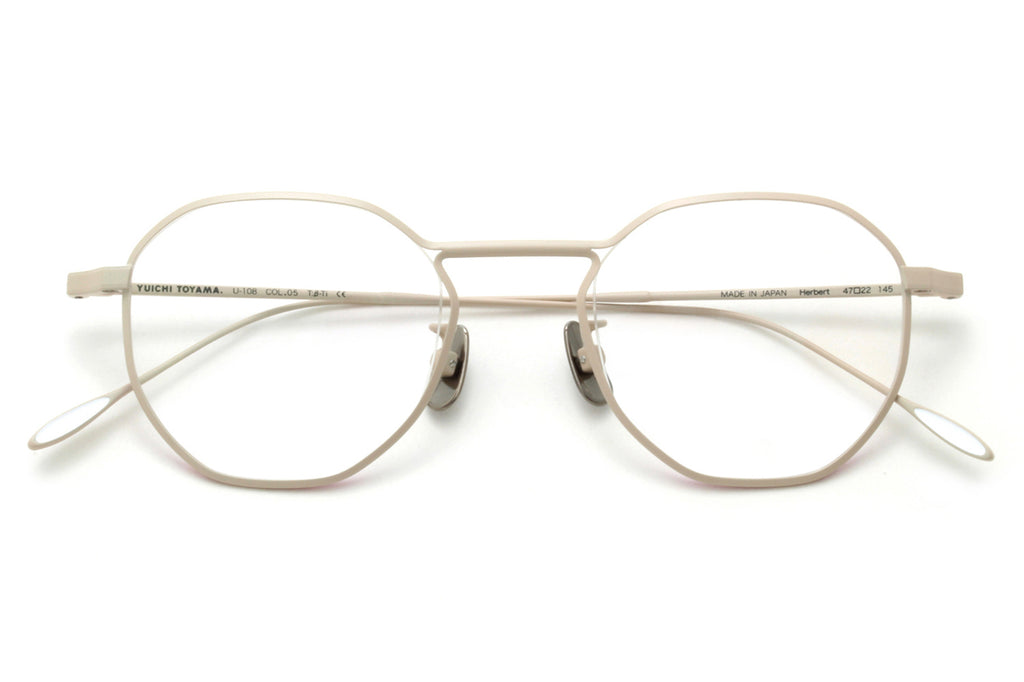 Yuichi Toyama - Herbert (U-108) Eyeglasses Matte Beige/Neon Pink