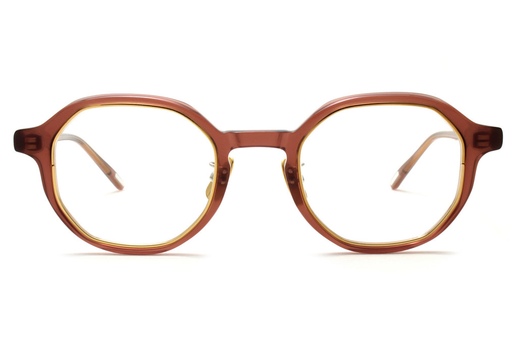 Yuichi Toyama - AMS (U-114) Eyeglasses Red Brown/Gold