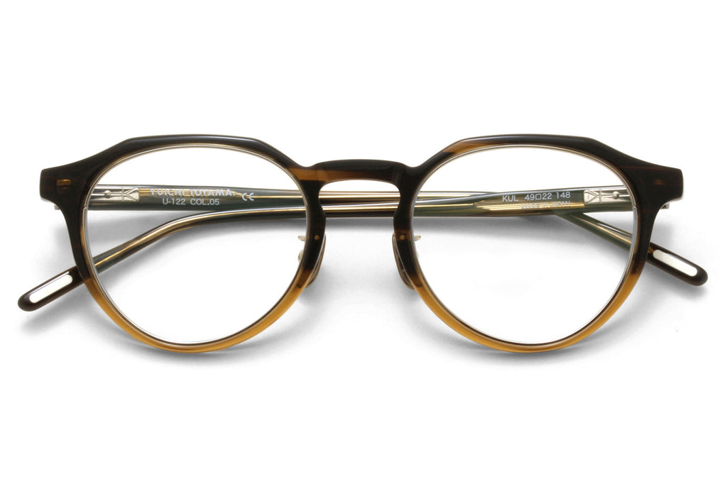 Yuichi Toyama - KUL (U-122) Eyeglasses Brown Half/Silver