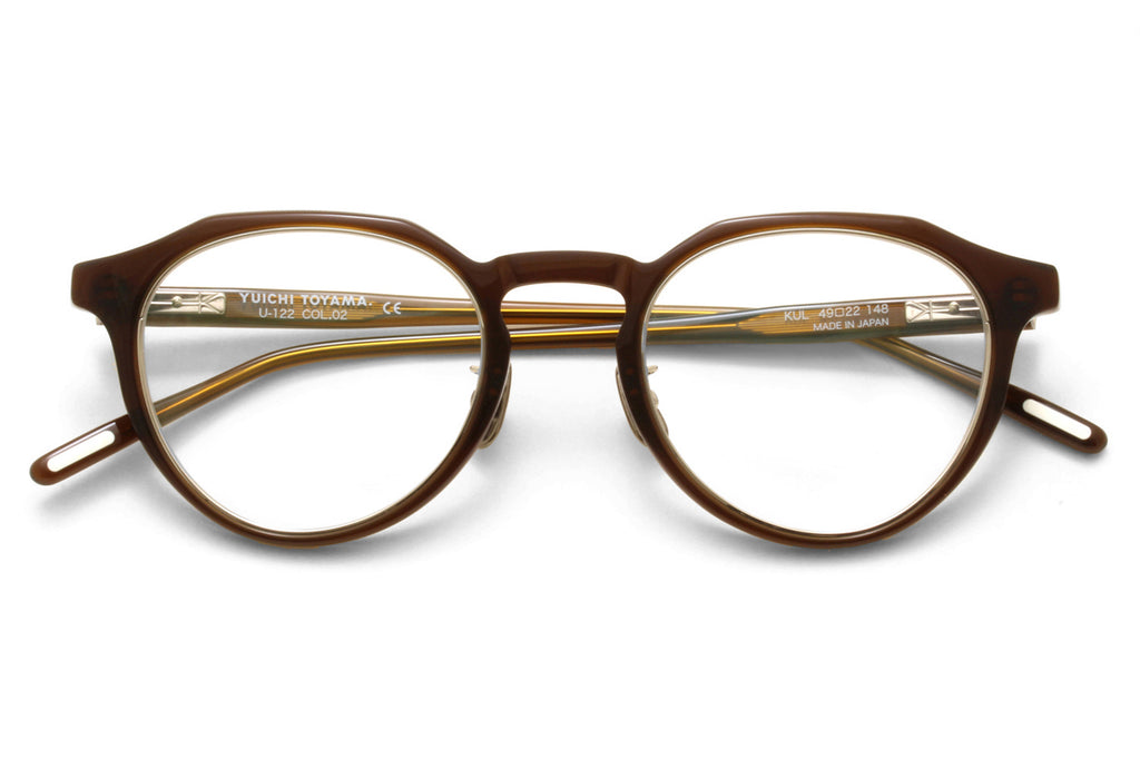 Yuichi Toyama - KUL (U-122) Eyeglasses Brown Half/Silver