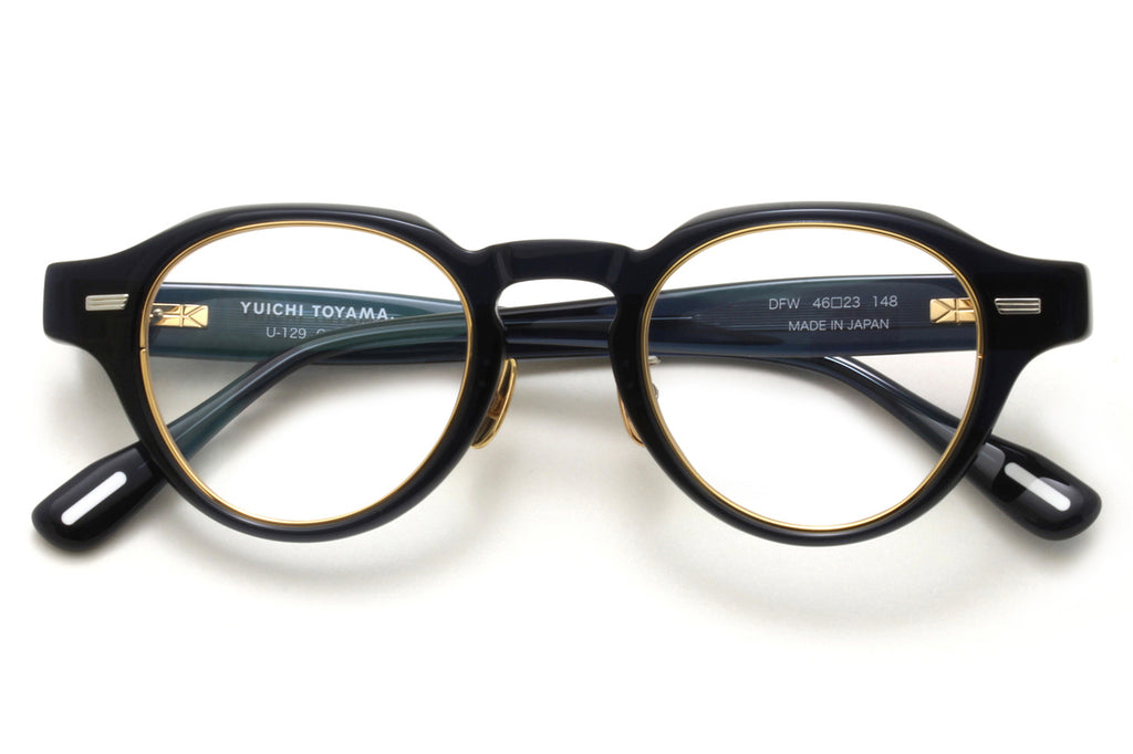 Yuichi Toyama - DFW (U-129) Eyeglasses Dark Blue/Gold