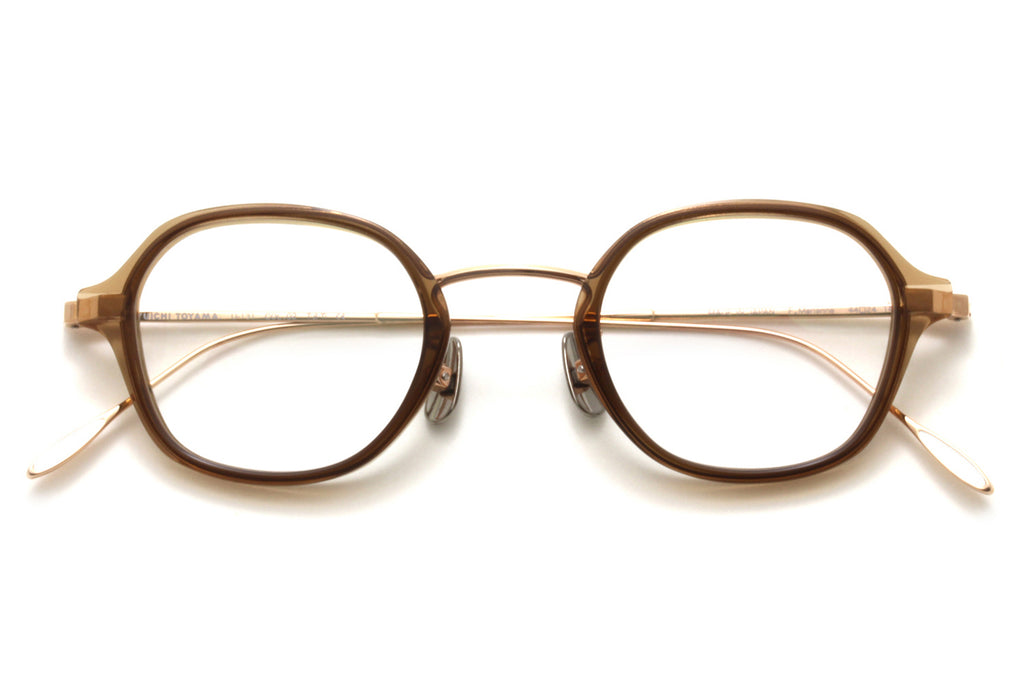 Yuichi Toyama - F. Marianne (U-131) Eyeglasses Pink Gold/Clear Brown