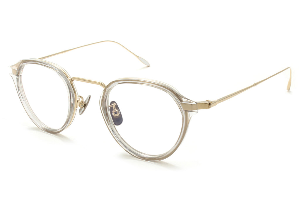 Yuichi Toyama - F. Joost (U-132) Eyeglasses White Gold/Clear Gray