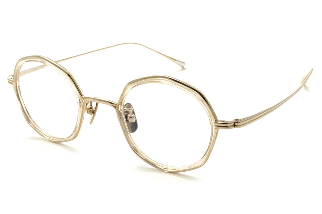 Yuichi Toyama - F. Brandt (U-135) Eyeglasses Clear Brown/White Gold
