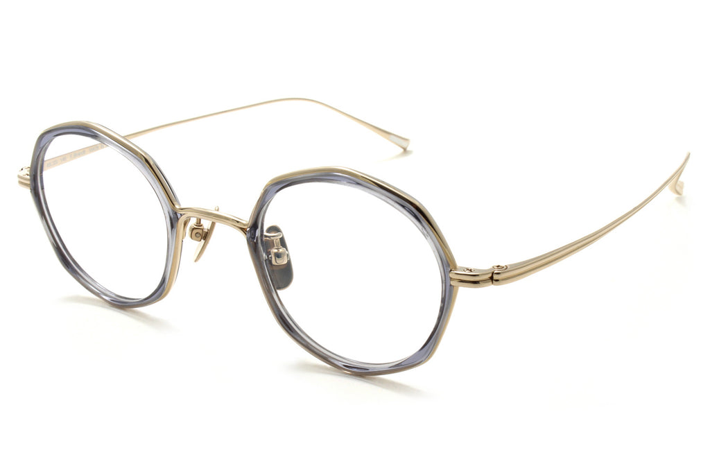 Yuichi Toyama - F. Brandt (U-135) Eyeglasses Clear Gray/White Gold
