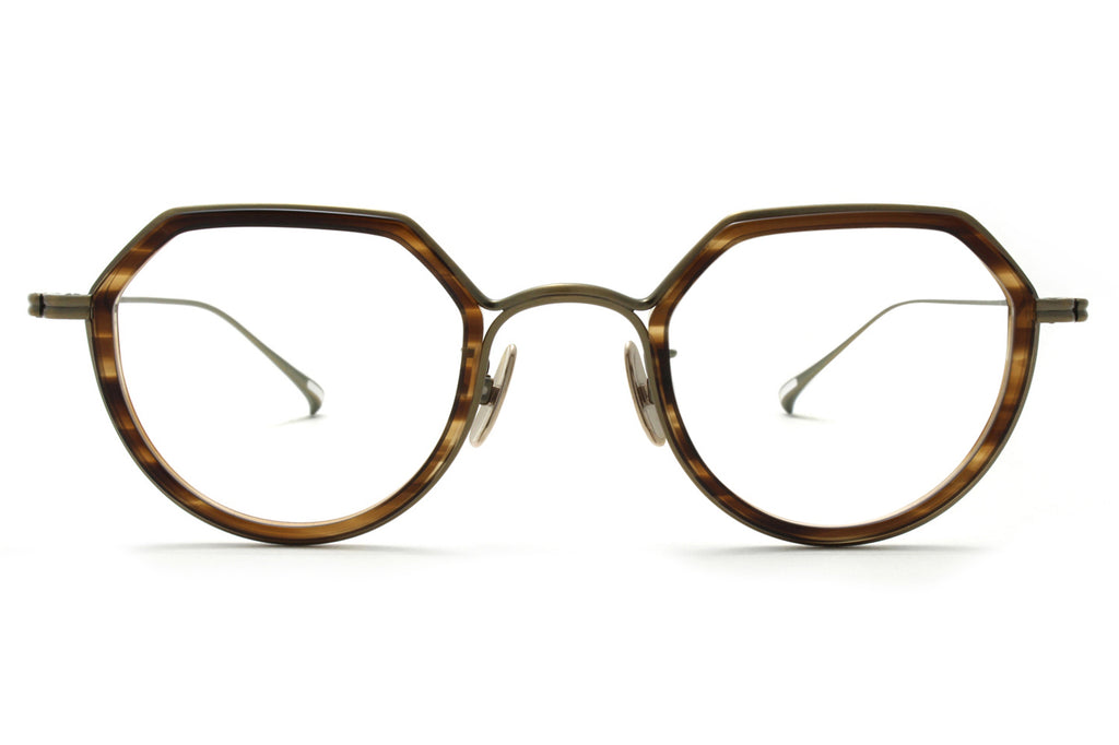 Yuichi Toyama - F. Ludwig (U-136) Eyeglasses Brown Sasa/Antique Gold