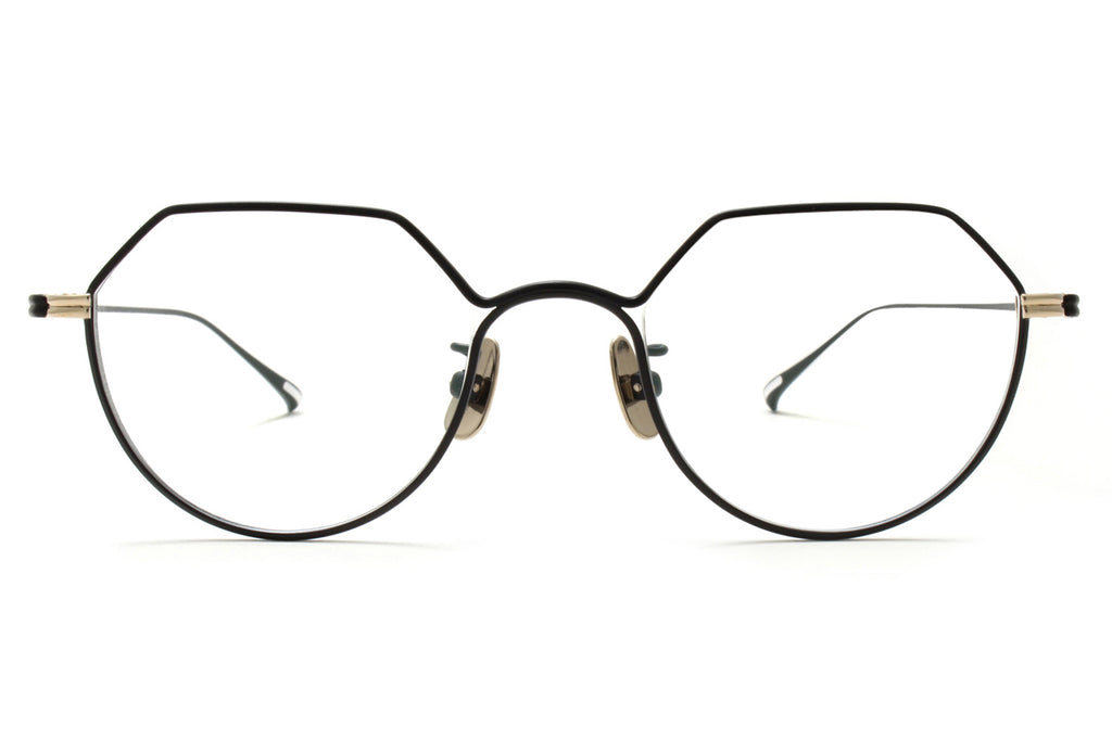 Yuichi Toyama - Ludwig (U-148) Eyeglasses Black/White Gold