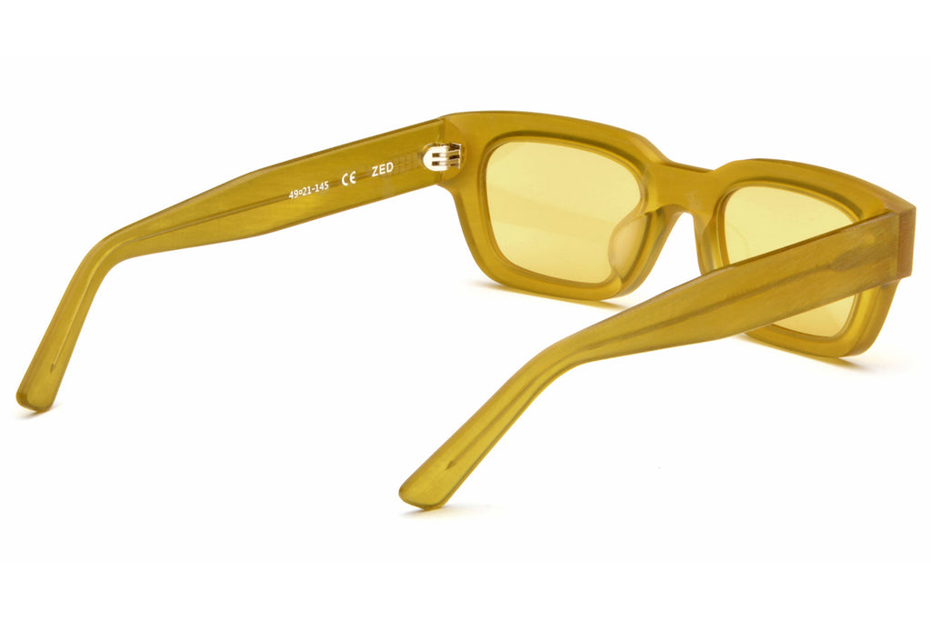 AKILA® Eyewear - Zed Raw Sunglasses Raw Mustard w/ Yellow Lenses