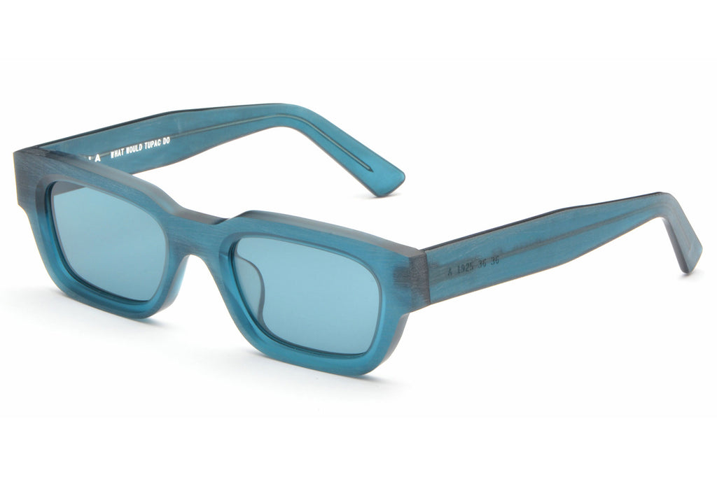 AKILA® Eyewear - Zed Raw Sunglasses Raw Teal w/ Teal Lenses