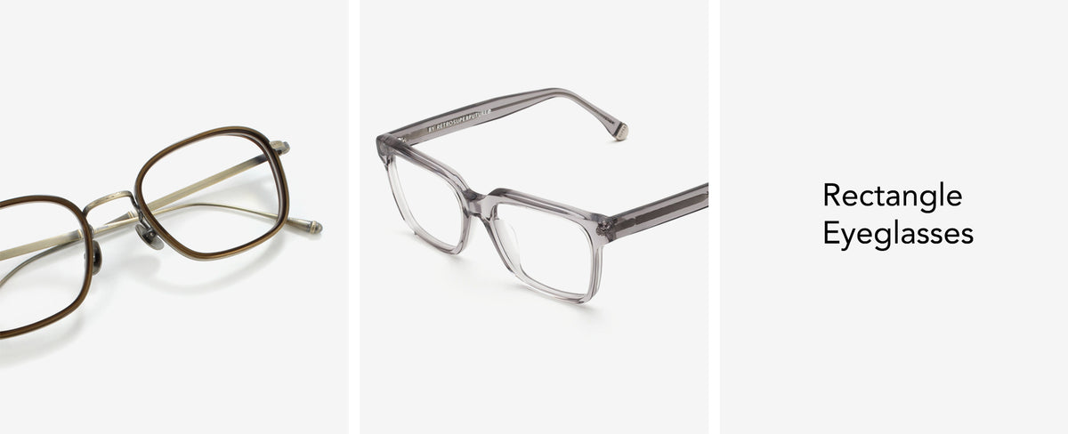 Regular Or Rectangular Spectacles Rectangle Eyeglasses // Specs Collective