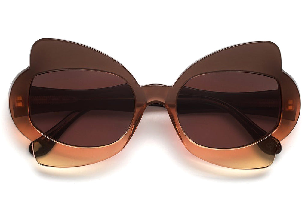 Marni® - Monumental Gate Sunglasses Brown Fade