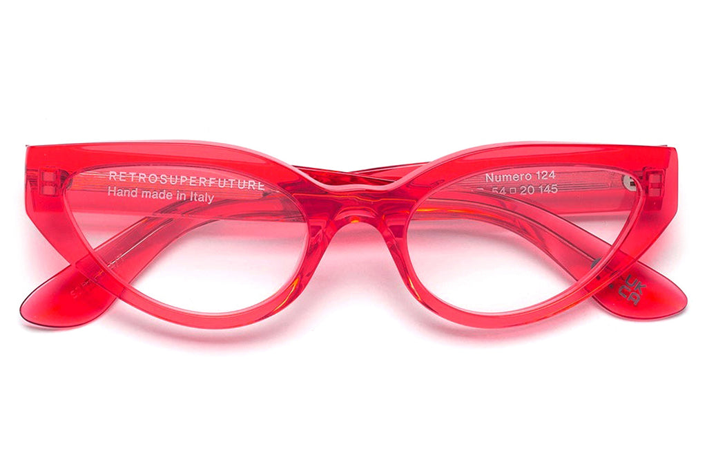 Retro Super Future® - Numero 124 Eyeglasses Light Red