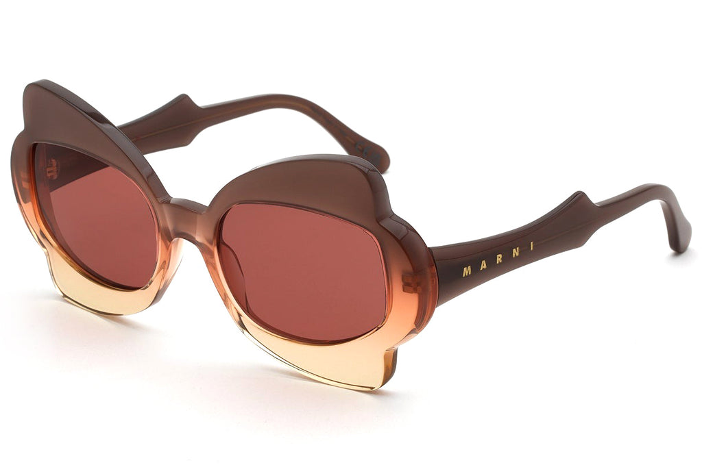 Marni® - Monumental Gate Sunglasses Brown Fade