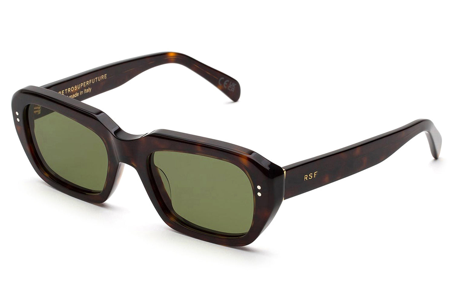 RetroSuperFuture Handmade In Italy Gray Tortoiseshell Sunglasses with Dark Lense IMG_2458.jpg?v=1743555170&  main image 4