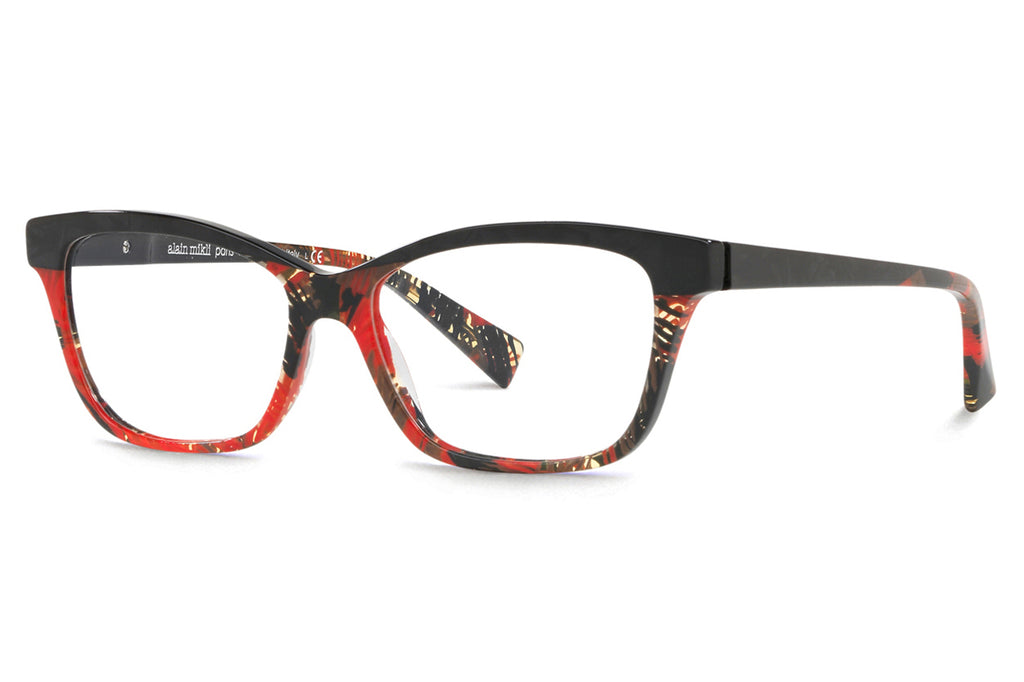 Alain Mikli - A03037 Eyeglasses Noir Mikli/Palmier Rouge