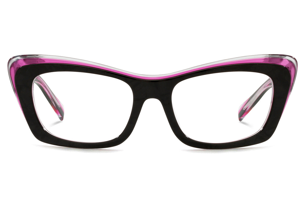 Alain Mikli - Sarette (A03119) Eyeglasses Noir Mikli/Neon Pink/Crystal