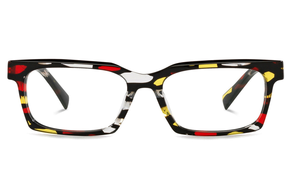 Alain Mikli - Hadrien (A03120) Eyeglasses Red Yellow Stained Glass/Noir