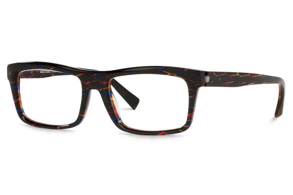 Alain Mikli - Bastie (A03130) Eyeglasses Black Rhombus Havana Red Blue