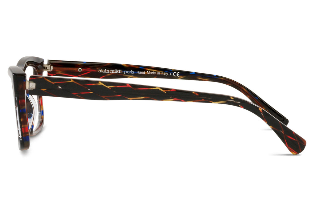 Alain Mikli - Bastie (A03130) Eyeglasses Black Rhombus Havana Red Blue