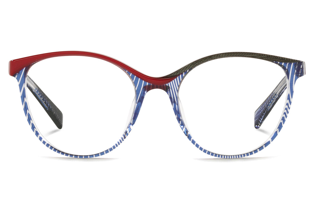 Alain Mikli - Marzella (A03131) Eyeglasses Crystal Blue/Red/Black