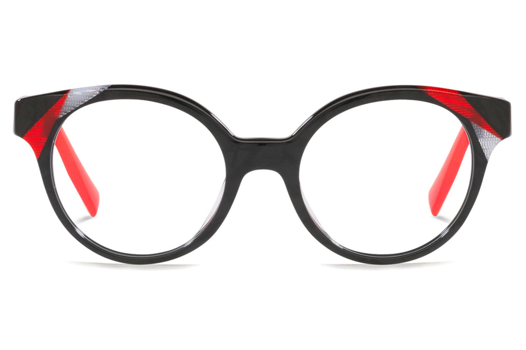 Alain Mikli - Savoie (A03143) Eyeglasses Black Mikli/Red/Pontille White