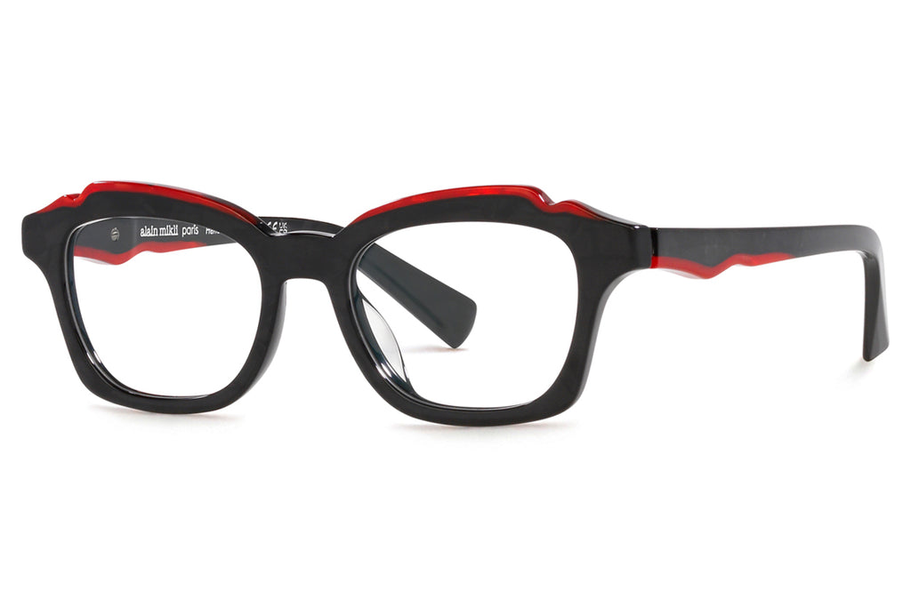 Alain Mikli - A03166 Eyeglasses Noir Mikli/Rouge Mikli