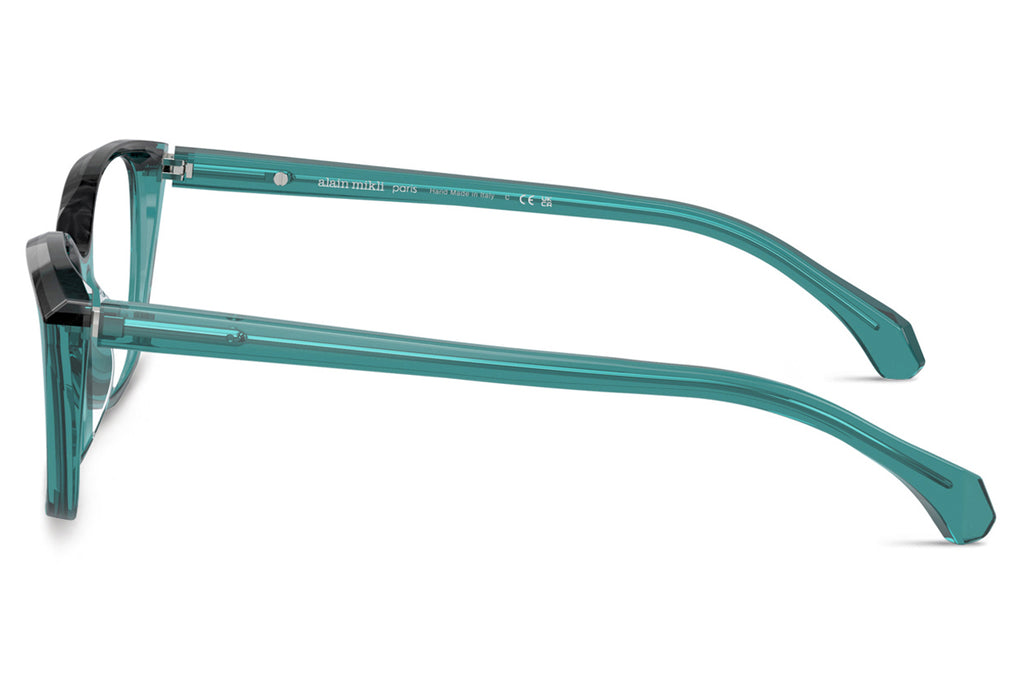 Alain Mikli - A03502 Eyeglasses Transparent Teal/Noir Nacre