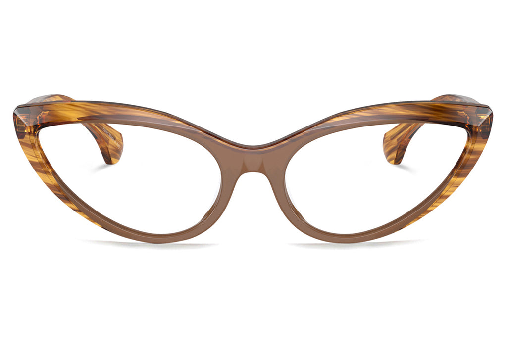 Alain Mikli - A03503 Eyeglasses Opal Brown/Striped Havana