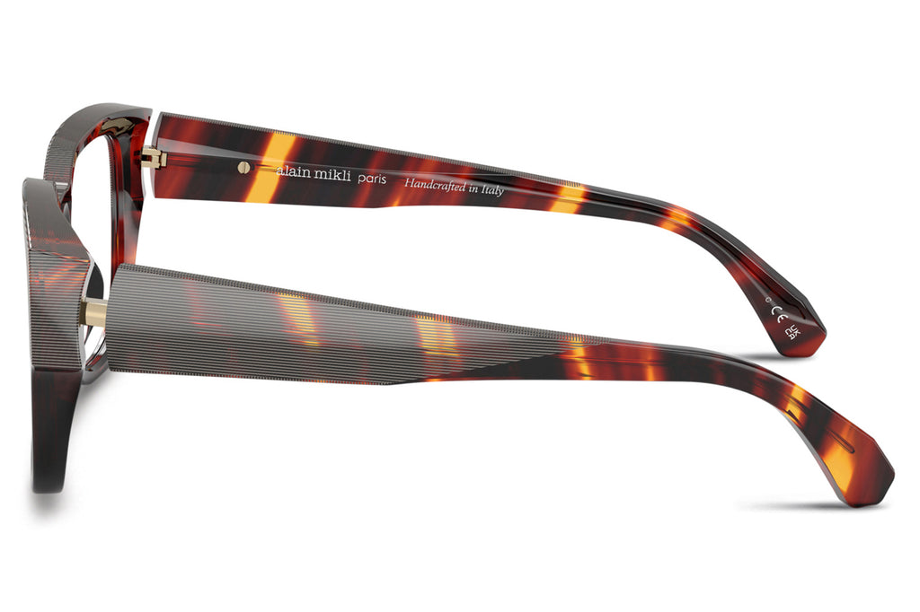 Alain Mikli - A03504M Eyeglasses Striped Brown Havana
