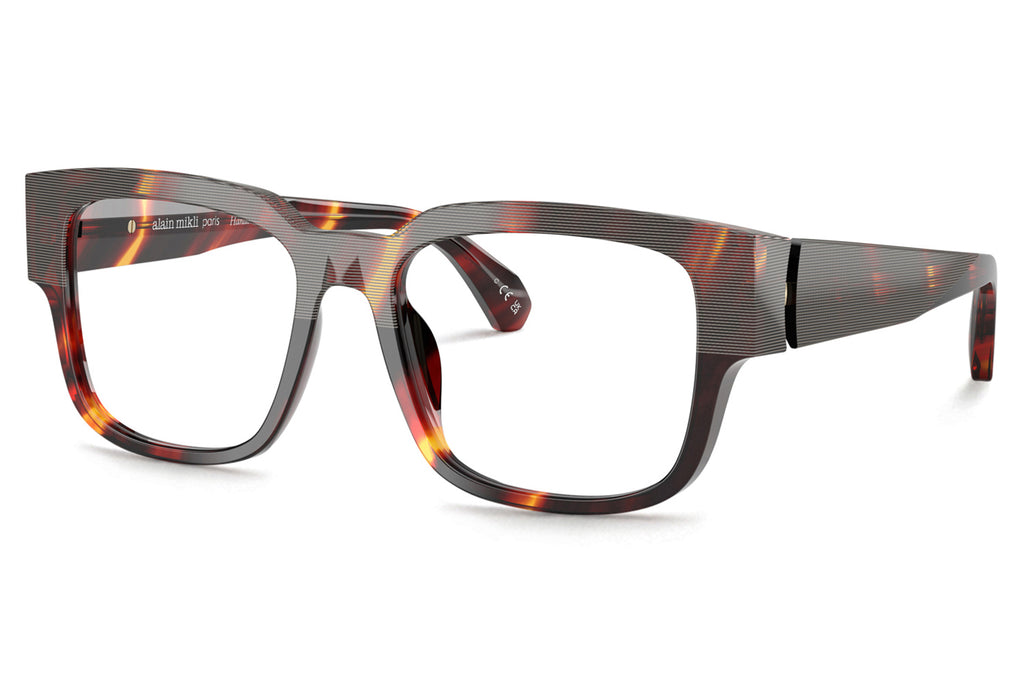 Alain Mikli - A03504M Eyeglasses Striped Brown Havana