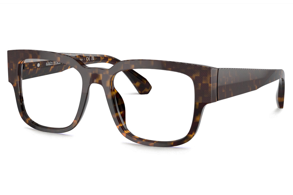 Alain Mikli - A03504 Eyeglasses New Damier Bordeaux/Yellow