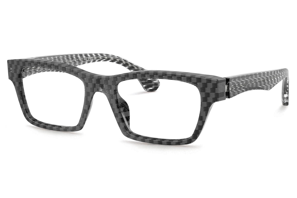 Alain Mikli - A03515 Eyeglasses New Damier Black White