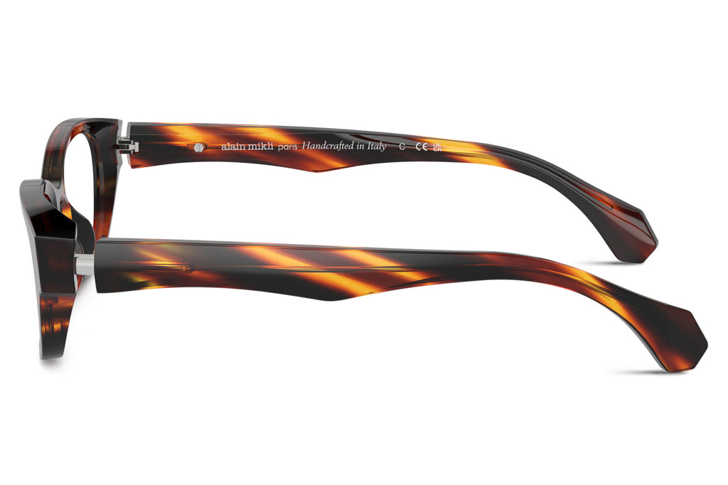 Alain Mikli - A03516 Eyeglasses Striped Havana Brown Yellow