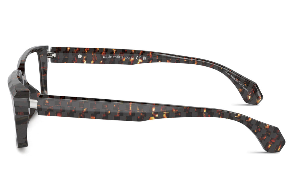 Alain Mikli - A03524D Eyeglasses New Damier Brown Grey